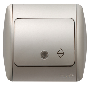 Zirve Intrerupator Cap Scara LED ST Gri Metalizat