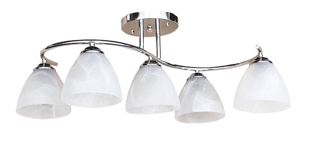 Lustra Aura Crom+Alb 5xE27 60W