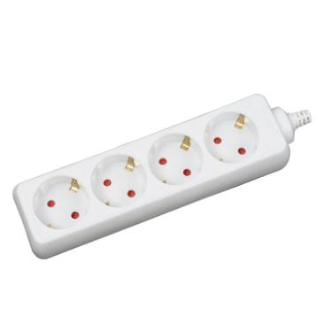 Prelungitor 1.5m 4 prize, alb, Inlet