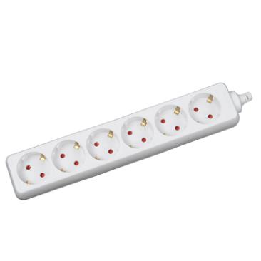 Prelungitor 1.5m 6 prize, alb, Inlet
